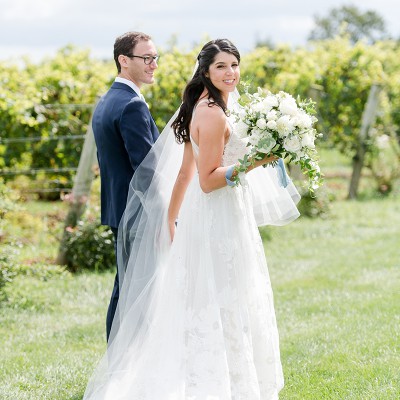 Wedding at Saltwater Farm Vineyard:
Amanda & Noah are Married!